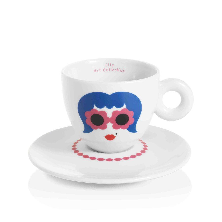 illy Dāvanu komplekti Zagnoli 6 Cappuccino krūzītes + apakštasītes, illy Art Collection