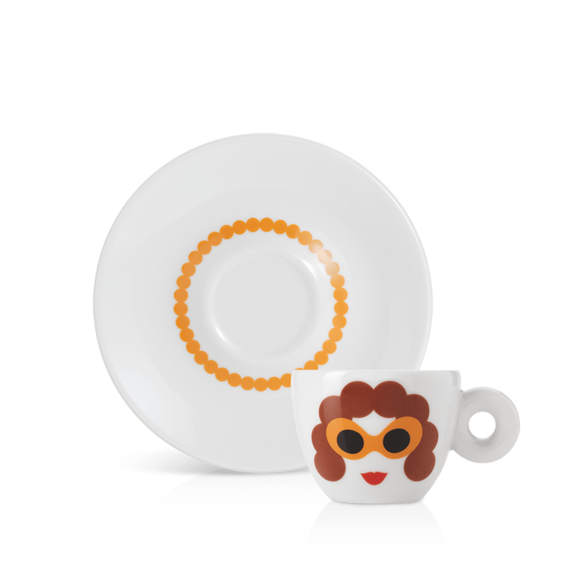 Zagnoli 6 Espresso krūzītes + apakštasītes, illy Art Collection