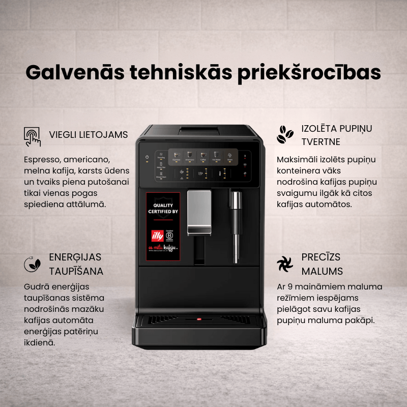 Kalerm Pupiņu automāti Kalerm A2 pupiņu kafijas automāts