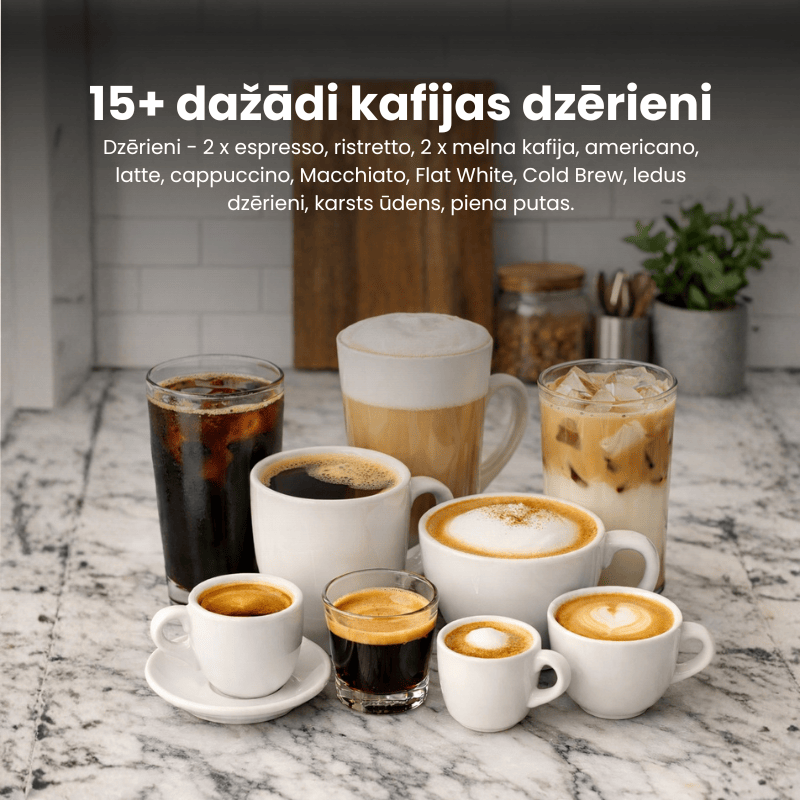 Kalerm Pupiņu automāti Kalerm A6 pupiņu kafijas automāts