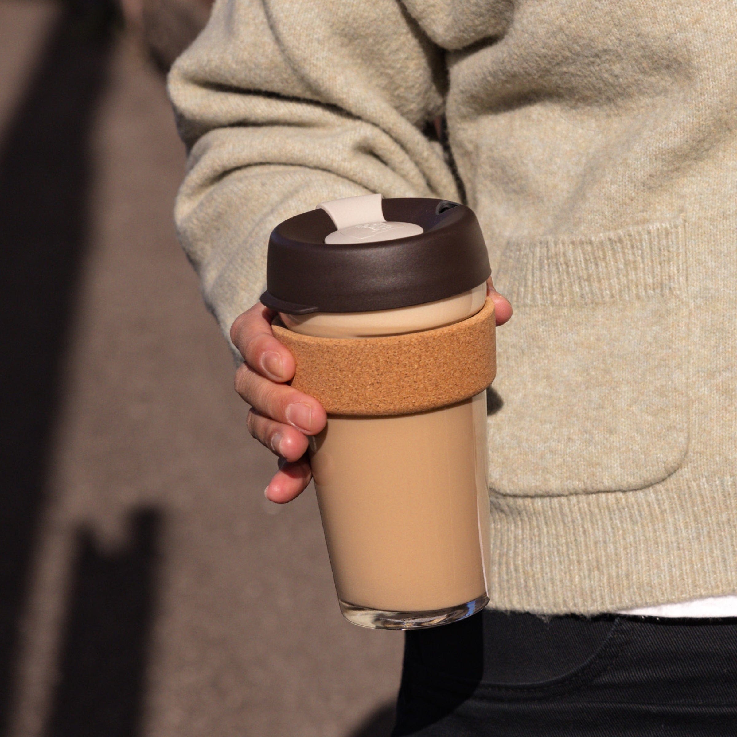 KeepCup Trauki Krūzīte KeepCup Brew Cork Almond, 454ml