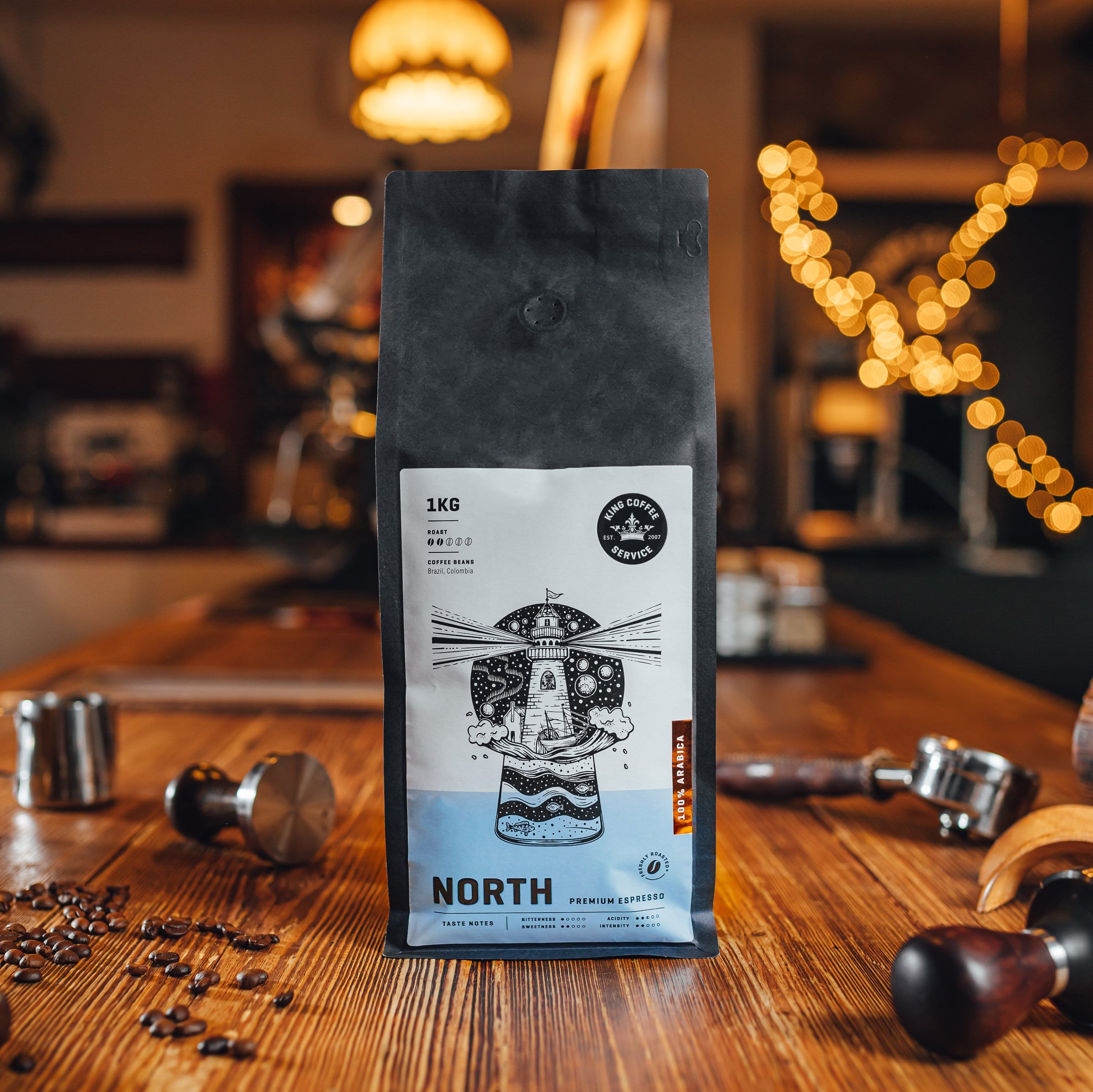 King Coffee Service Kafijas pupiņas NORTH kafijas pupiņas, 1kg