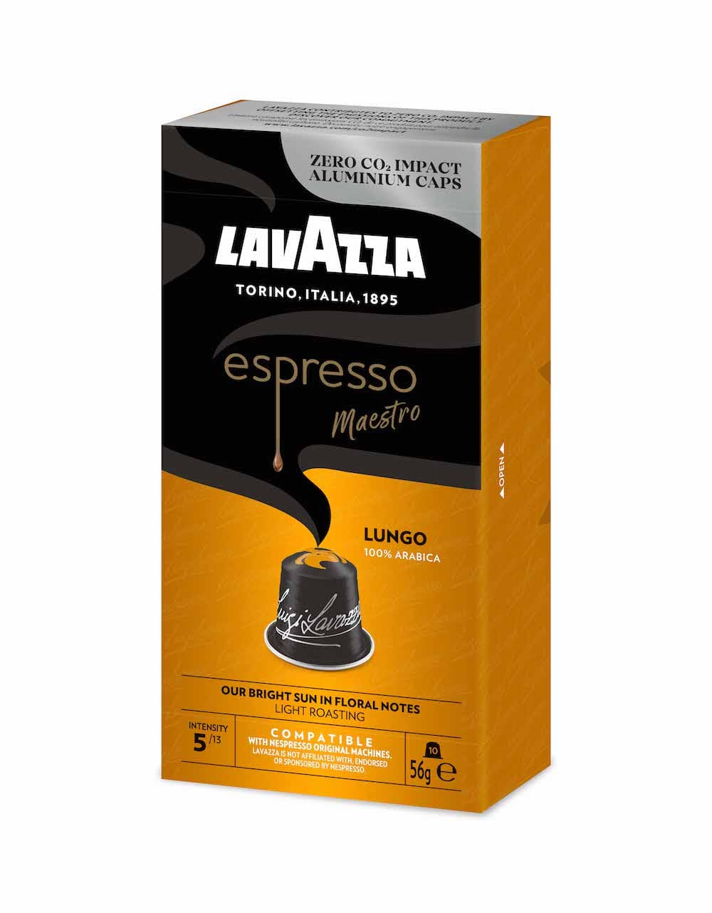 Lavazza Kapsulas Nespresso Lavazza Lungo kafijas kapsulas 10gb