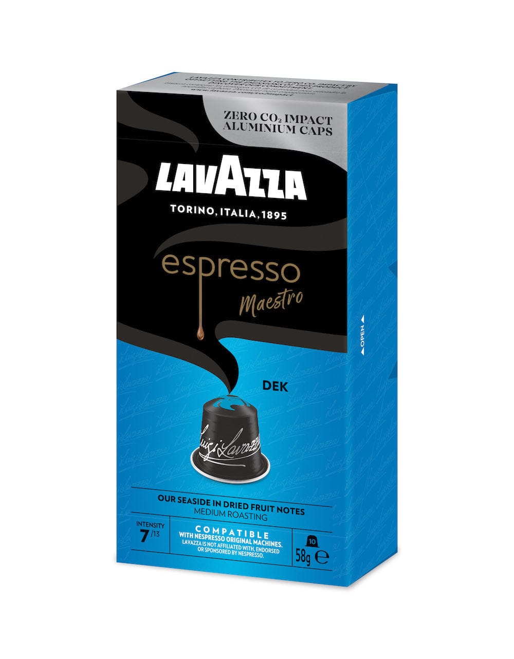 Lavazza Kapsulas Nespresso Lavazza Ricco decaf kafijas kapsulas espresso 10gb