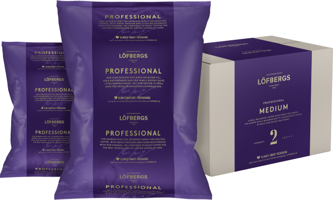 Lofbergs Kafijas pupiņas Kafijas pupiņas Lofberg, Professionell Medium RA, 1kg