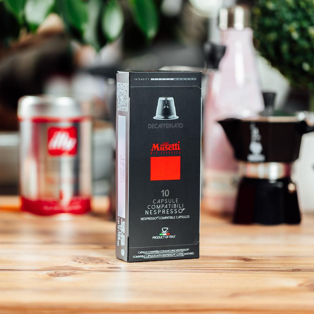 Musetti Kapsulas Kapsulas Musetti DECAF (bezkofeīna), Nespresso 10gb