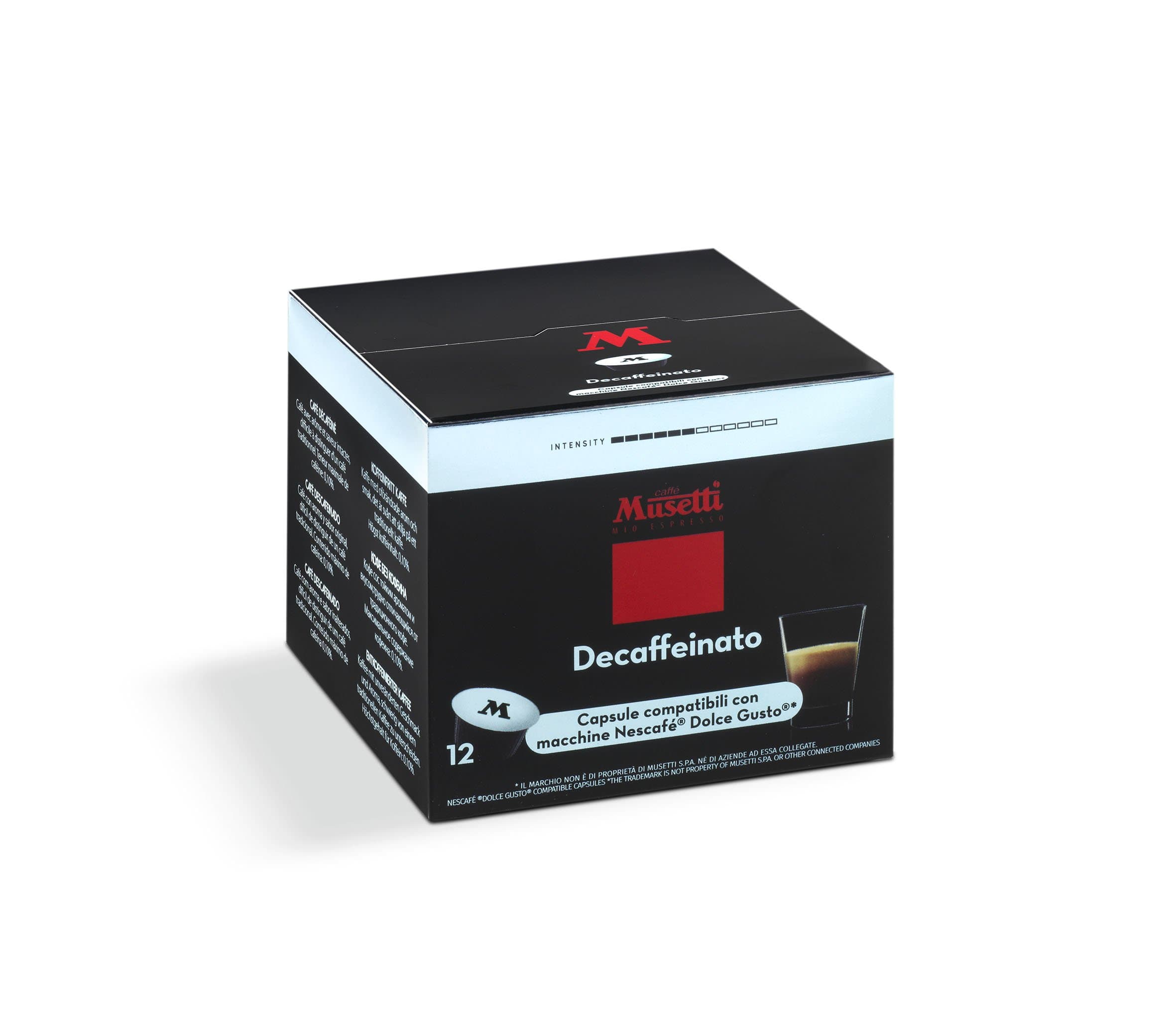Musetti Kapsulas Kapsulas Musetti DEK(bezkofeīna), Dolce Gusto 12gb