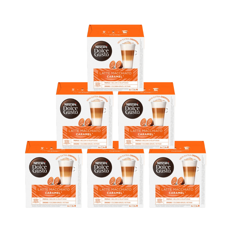 Nescafe Kapsulas Kafijas kapsulas Nescafe Dolce Gusto Latte Macchiato Caramel, 16gb