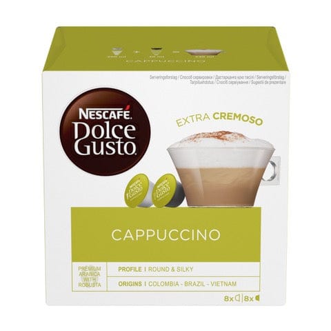 Nescafe Kapsulas Nescafe Dolce Gusto kafijas kapsulas Cappuccino 8+8gab