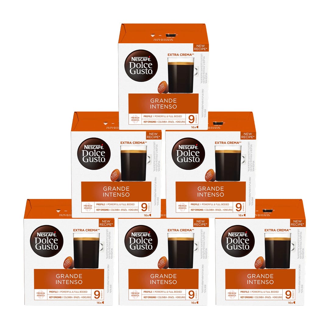 Nescafe Kapsulas Nescafe Dolce Gusto kafijas kapsulas grande intenso 6X16gab