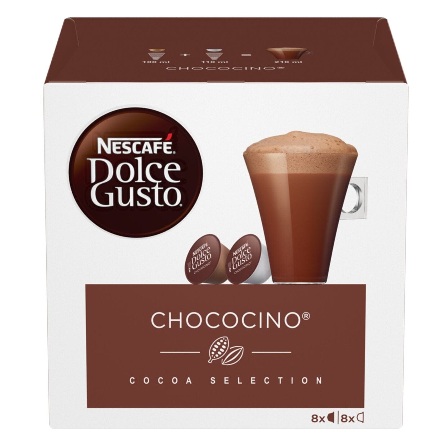 Nescafe Kapsulas Nescafe Dolce Gusto karstās šokolādes kapsulas Chocochino 8+8gab