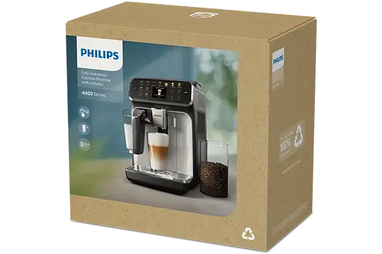 Philips Pupiņu automāti Kafijas automāts PHILIPS EP4443/70 Super-Automatic Espresso, balts