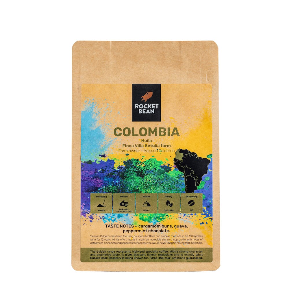 Rocket Bean Roastery Kafijas pupiņas Kafijas pupiņas Colombia, Huila, Finca Villa Betulia, Honey, 200g