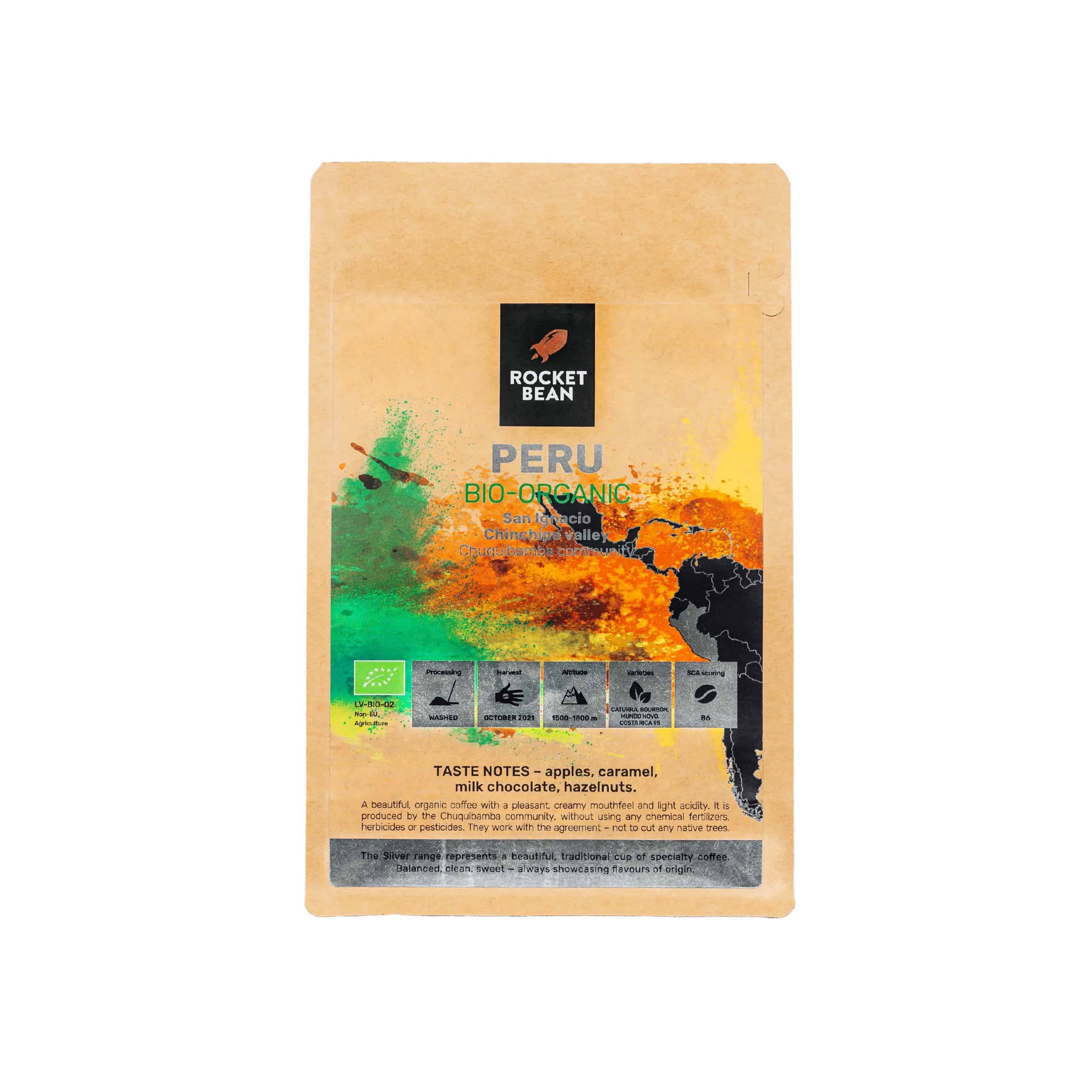 Rocket Bean Roastery Kafijas pupiņas Kafijas pupiņas Peru, San Ignacio, Bio-Organic, 200g