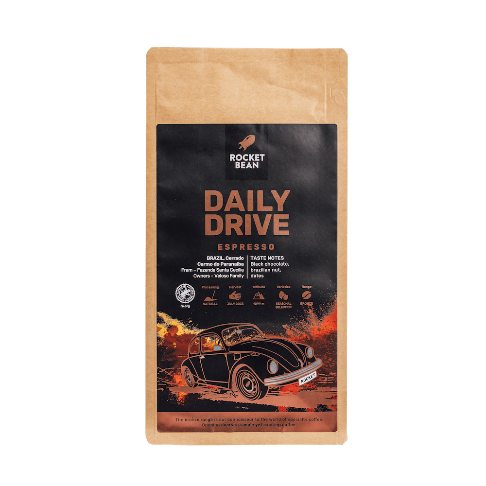 Rocket Bean Roastery Kafijas pupiņas Kafijas pupiņas RBR Daily Drive, Brazil Cerrado, RFA, 500g