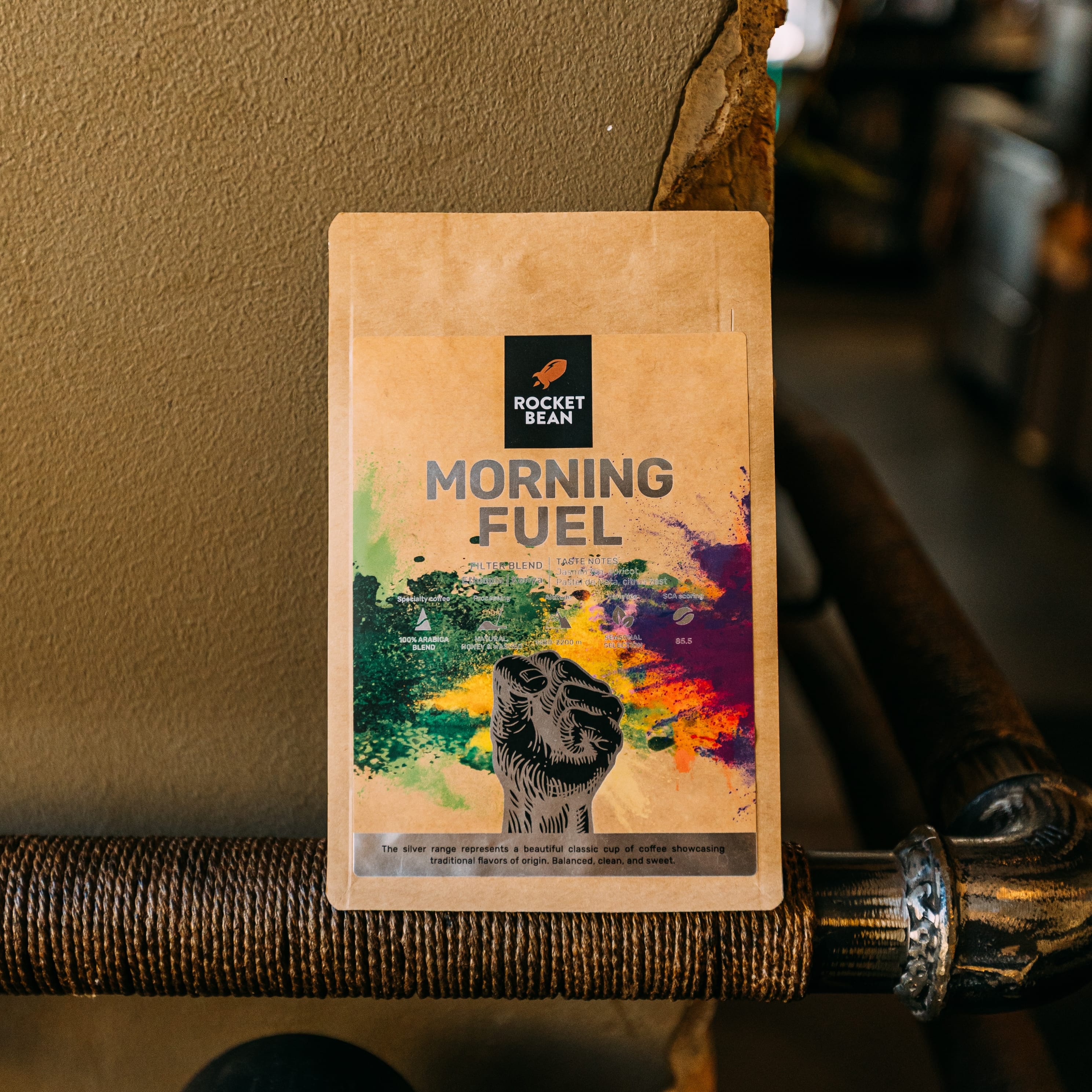 Rocket Bean Roastery Kafijas pupiņas Kafijas pupiņas RBR Morning Fuel, Filter Blend, 200g