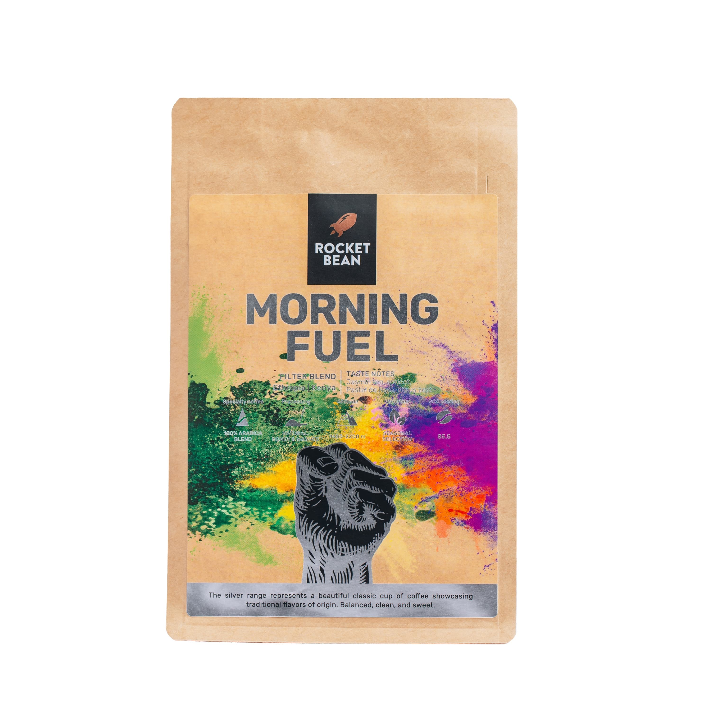 Rocket Bean Roastery Kafijas pupiņas Kafijas pupiņas RBR Morning Fuel, Filter Blend, 200g