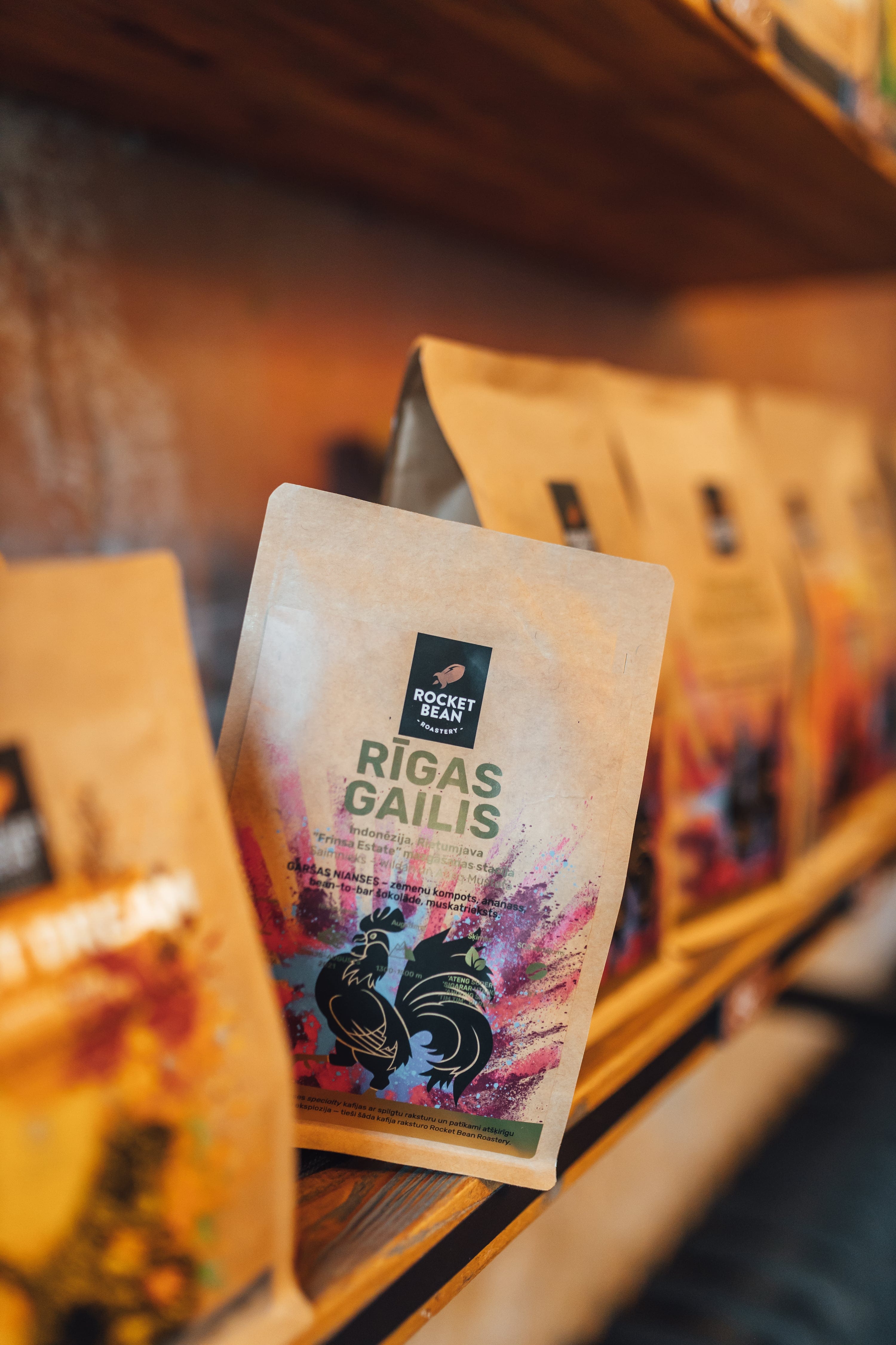Rocket Bean Roastery Kafijas pupiņas Kafijas pupiņas Rising Rooster, Indonesia, Espresso, 500g