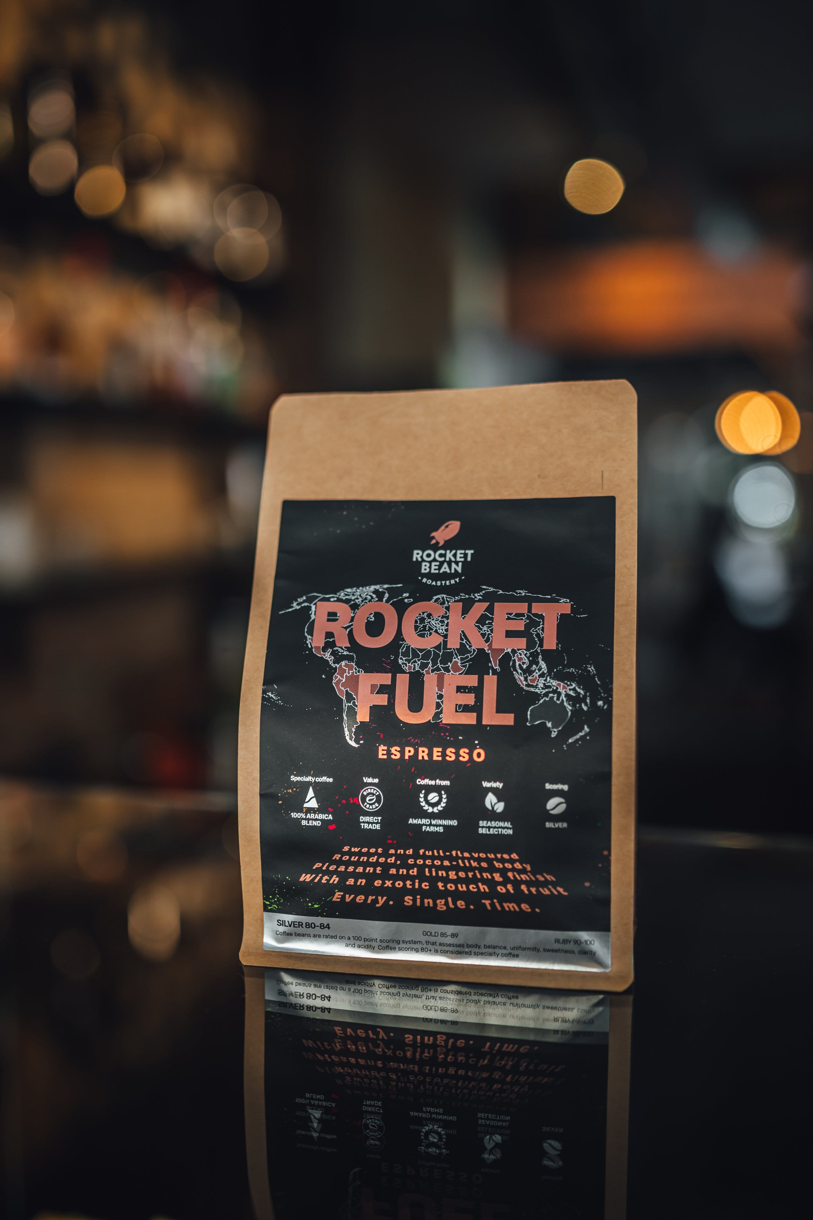 Rocket Bean Roastery Kafijas pupiņas Kafijas pupiņas, Rocket Fuel, House Blend, Espresso, 200g, Rocket Bean Roastery