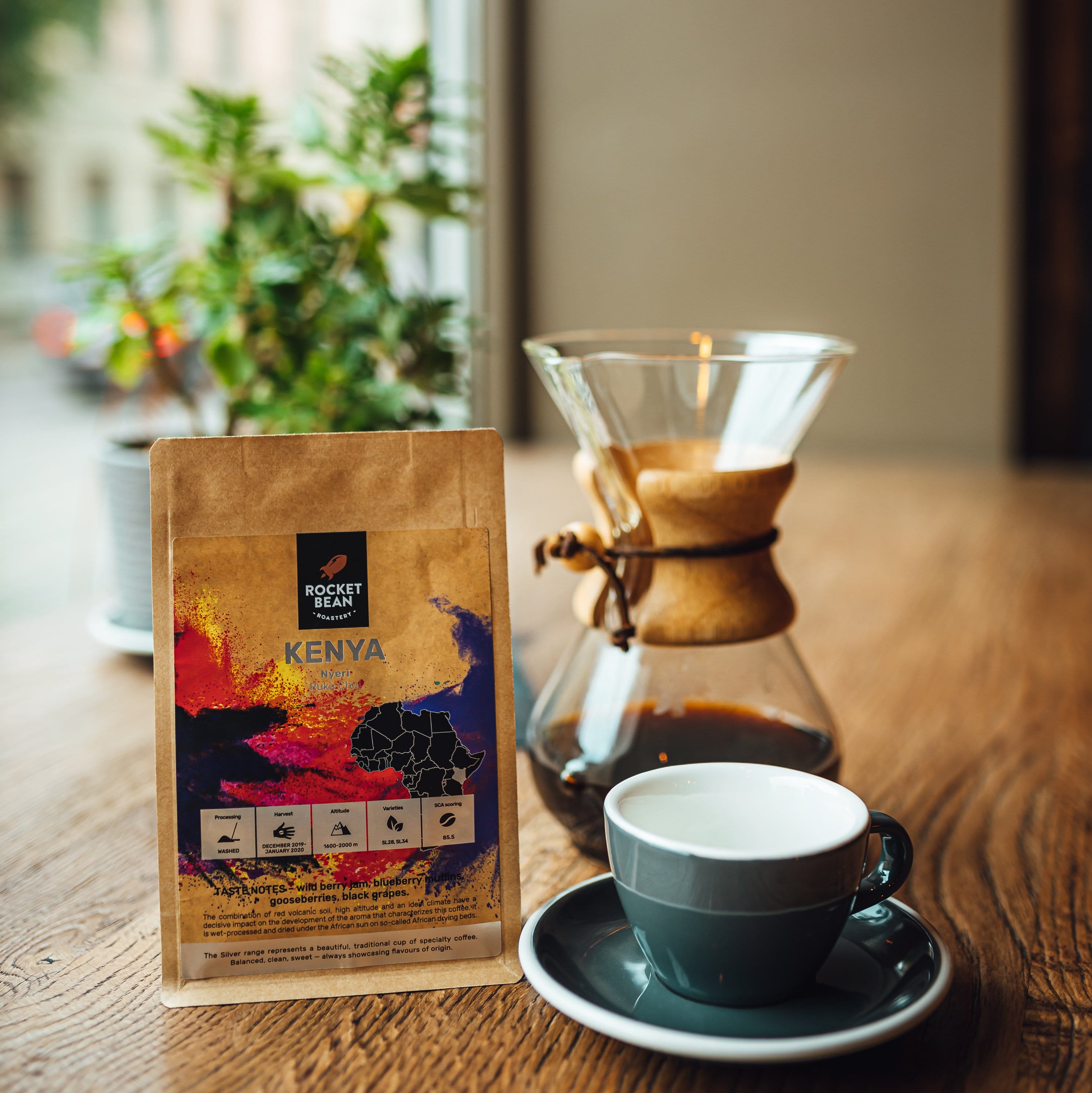 Rocket Bean Roastery Kafijas pupiņas Kenija, Ruka Chui, 200g, Rocket Bean Roastery