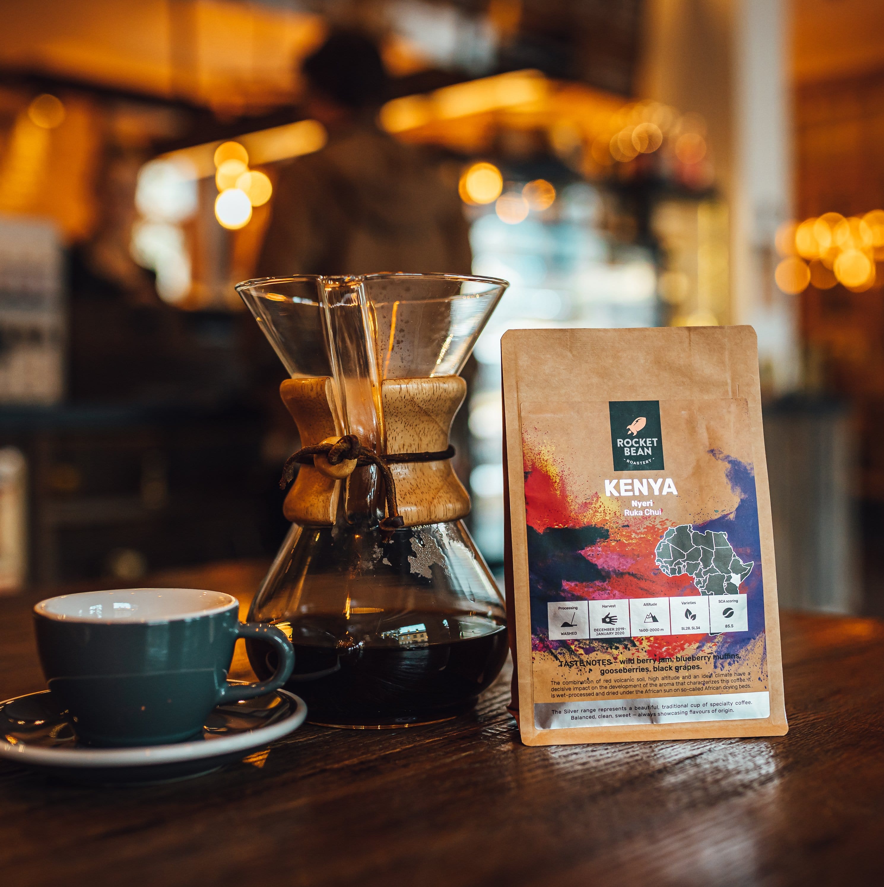 Rocket Bean Roastery Kafijas pupiņas Kenija, Ruka Chui, 200g, Rocket Bean Roastery