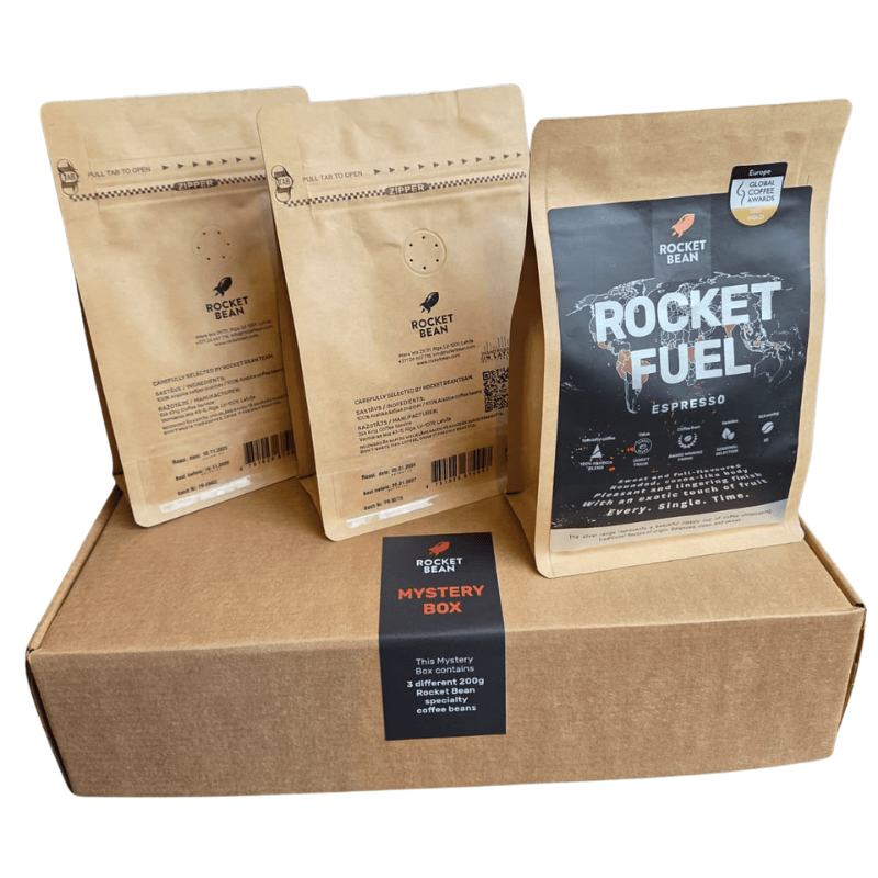 Rocket Bean Roastery Kafijas pupiņas Rocket Bean Mystery Box, 3x200g Specialty kafijas pupiņas