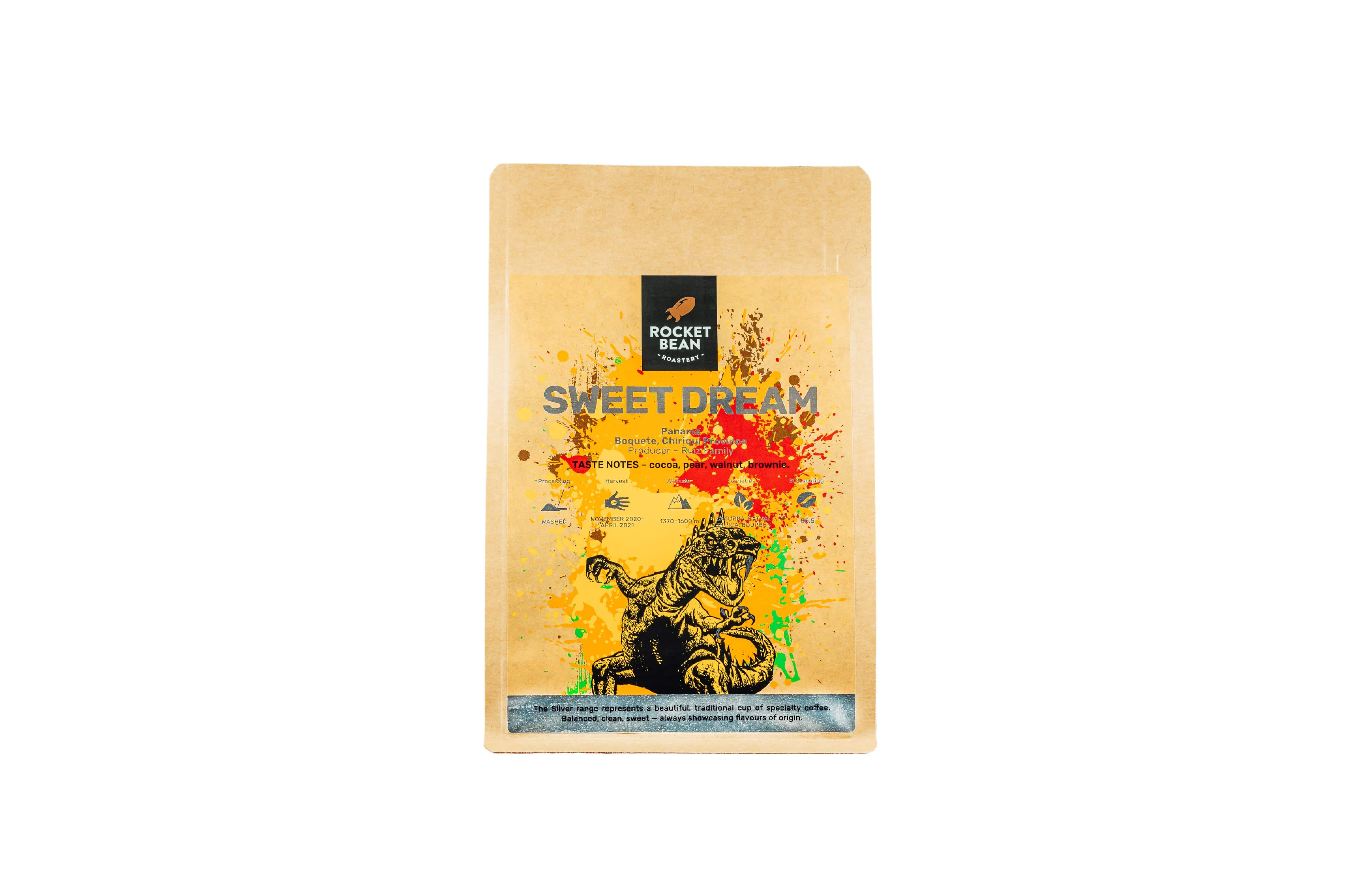 Rocket Bean Roastery Kafijas pupiņas Sweet Dream, Panama, La Jungla, Espresso 200g, Rocket Bean Roastery