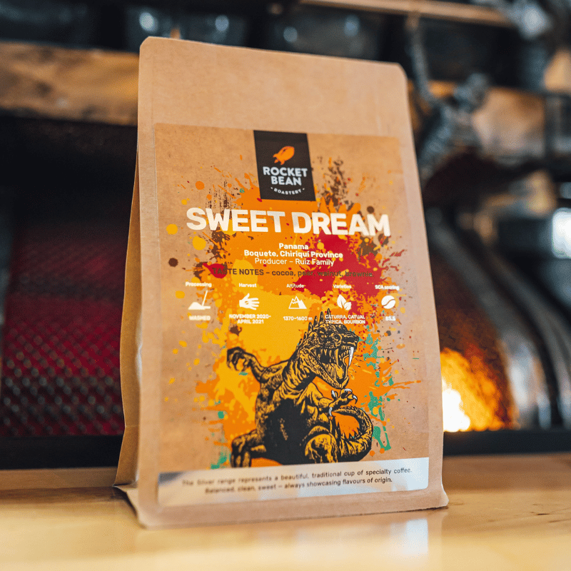 Rocket Bean Roastery Kafijas pupiņas Sweet Dream, Panama, La Jungla, Espresso 200g, Rocket Bean Roastery