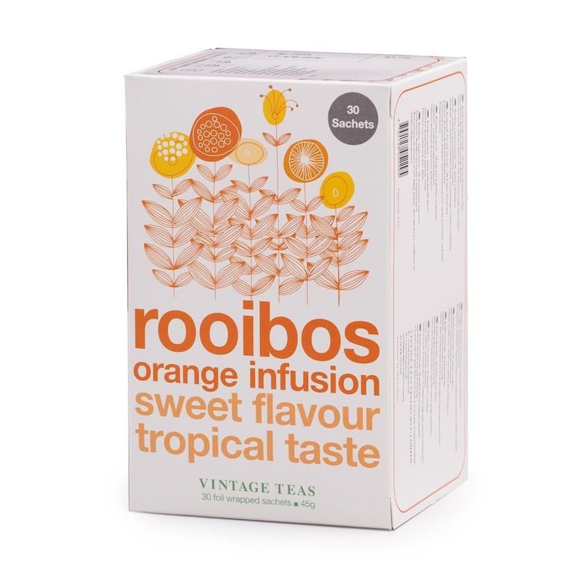 Vintage Tēja maisiņos Vintage Rooibos Orange tēja maisiņos, 30gab