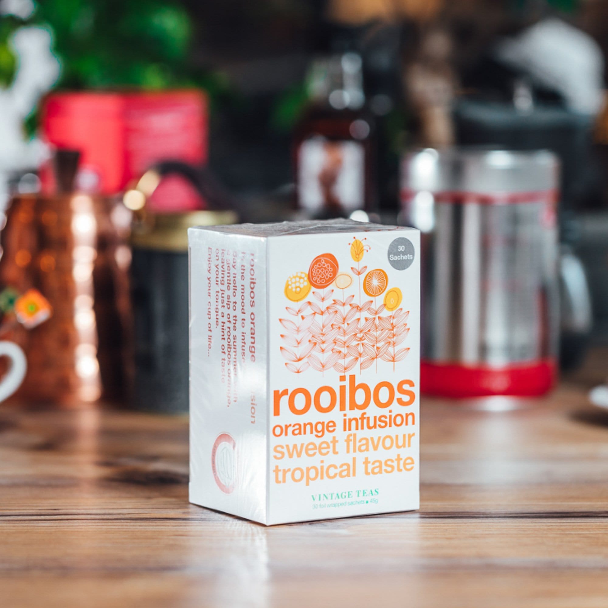 Vintage Tēja maisiņos Vintage Rooibos Orange tēja maisiņos, 30gab