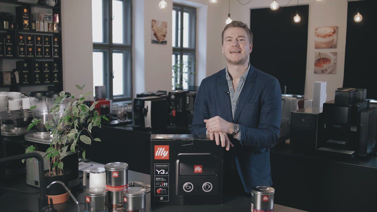 Illy Y3.3 kafijas automāta lietošanas pamācība